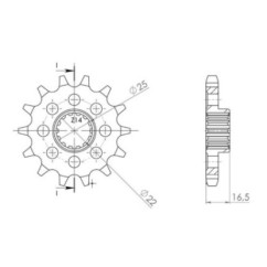 PINON SGR S AC P530-D15 DUCATI MULTISTRADA ENDURO 1200 16 18