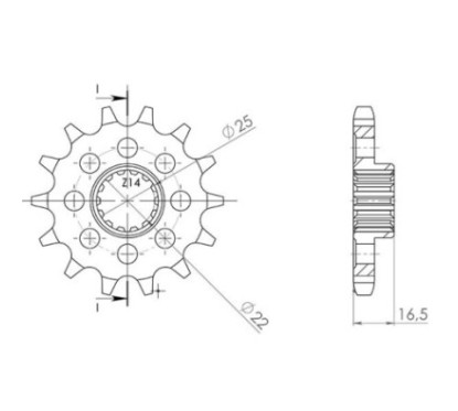 PINON SGR S AC P530-D15 DUCATI MULTISTRADA ENDURO 1200 16 18