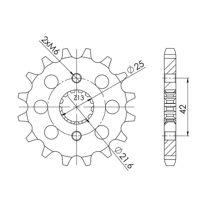 PINON SGR S AC P530-D15 SUZUKI GSF BANDIT 600 96-04