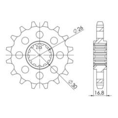 SGR PIGNONE S AC P530-D16 HONDA CB F HORNET 919 02-05