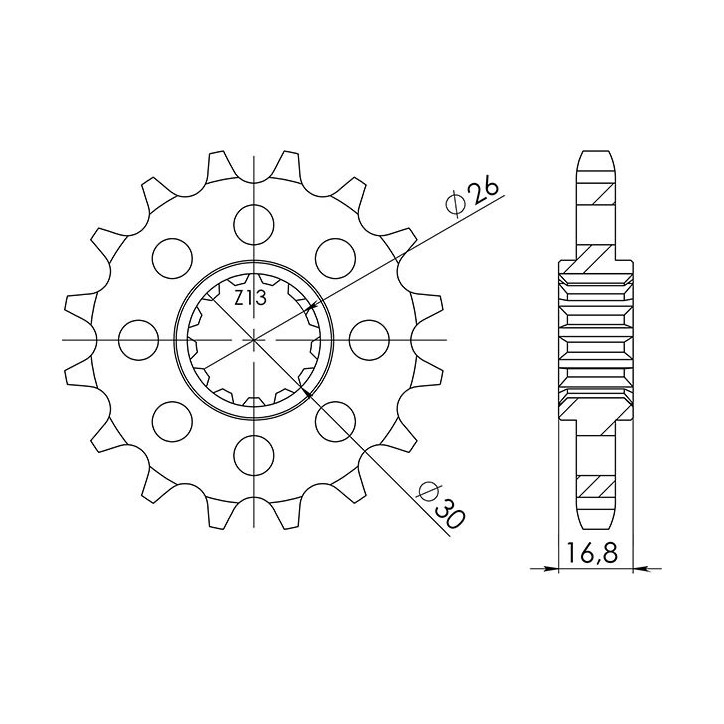 PINON SGR S AC P530-D16 HONDA CB F HORNET 919 02-05