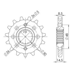 PINON SGR S AC P530-D16 HONDA VFR 800 02 10