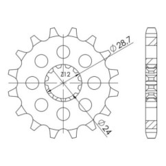 PINON SGR S AC P530-D16 KAWASAKI ZR ZEPHYR A 1100 92 95