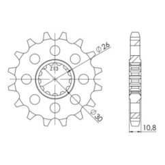 PINON SGR S AC P530-D16 YAMAHA FZS FAZER 1000 01 05