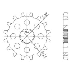 PINON SGR S AC P530-D17 SUZUKI GSX-R 1000 09-16