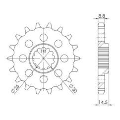 PINON SGR S AC P530-D18 HONDA CBX SUPER SPORT 1000 81 82