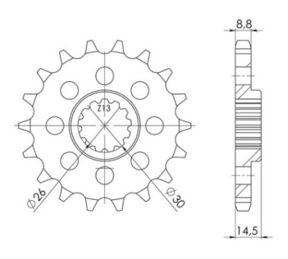 PINON SGR S AC P530-D18 HONDA CBX SUPER SPORT 1000 81 82