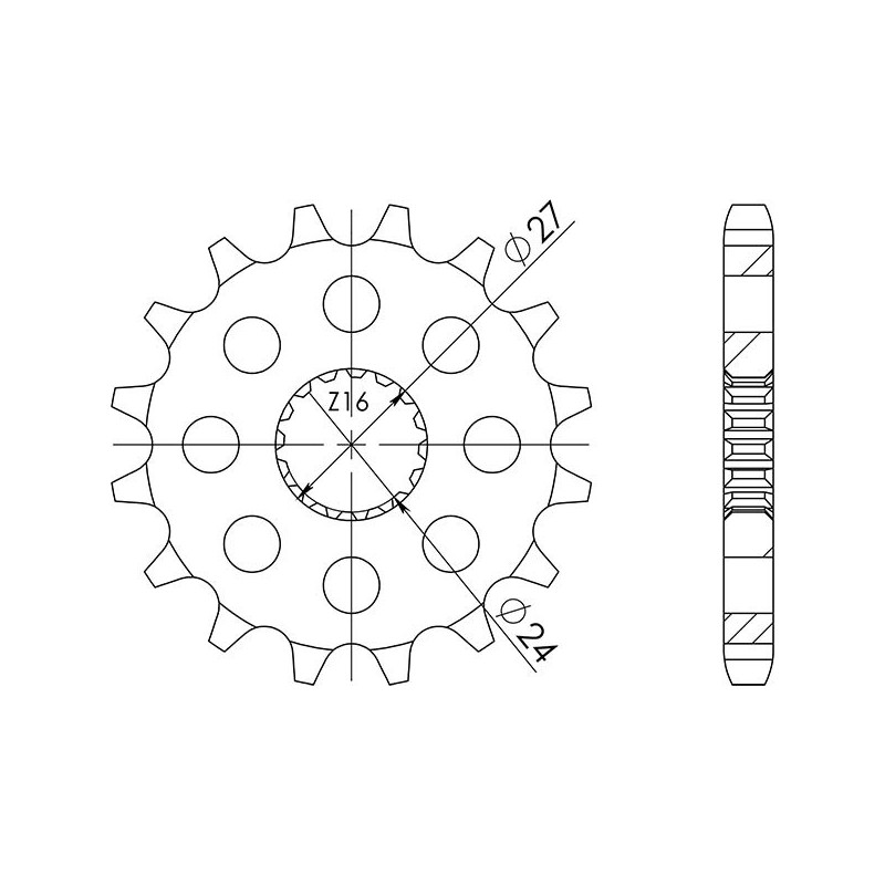 PINON SGR S AC P530-D18 SUZUKI GSX B KING 1340 08-11