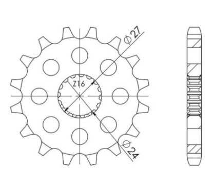 PINON SGR S AC P530-D18 SUZUKI GSX B KING 1340 08-11