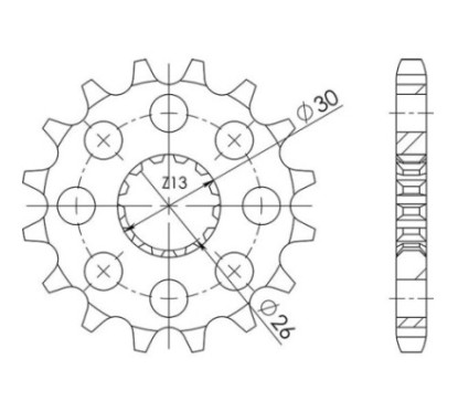 PINON SGR S AC P530-D18 TRIUMPH SPRINT ST 955 99 04