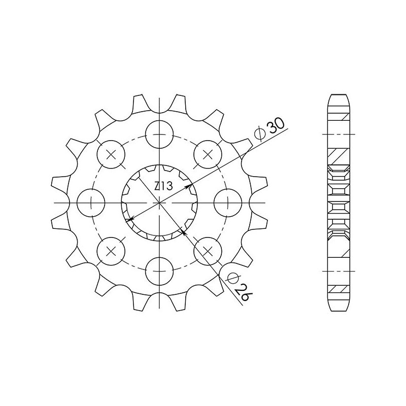 PINON SGR S AC P530-D19 TRIUMPH SPRINT GT 1050 10 14