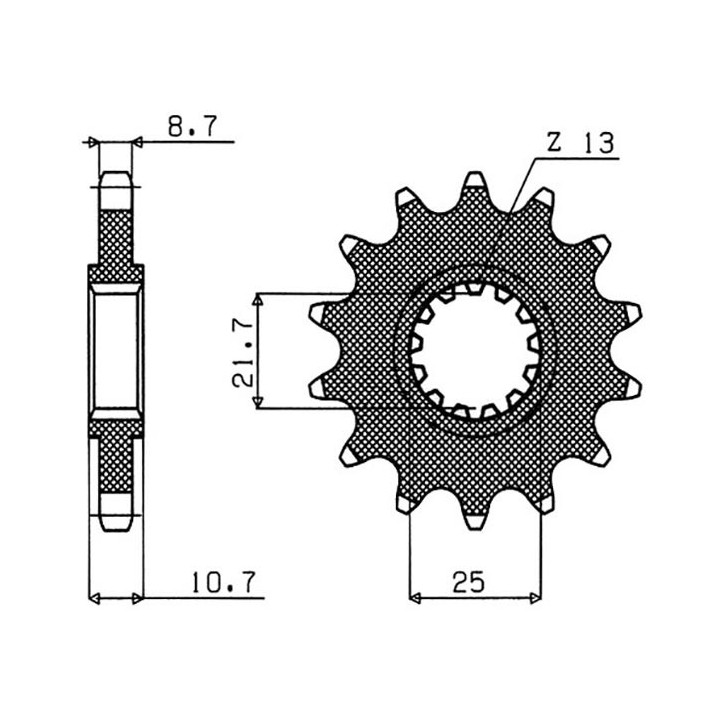 PINON SGR S AC P532-D16 YAMAHA FZR R OW01 750 89-90