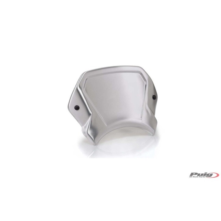 PUIG CARENAGE AVANT EN ALUMINIUM POUR HYOSUNG AQUILA GV125S 19-20 ARGENT