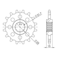 SGR-KETTENRAD S+2 AC P525-D14 TRIUMPH SPEED FOUR 600 03 05