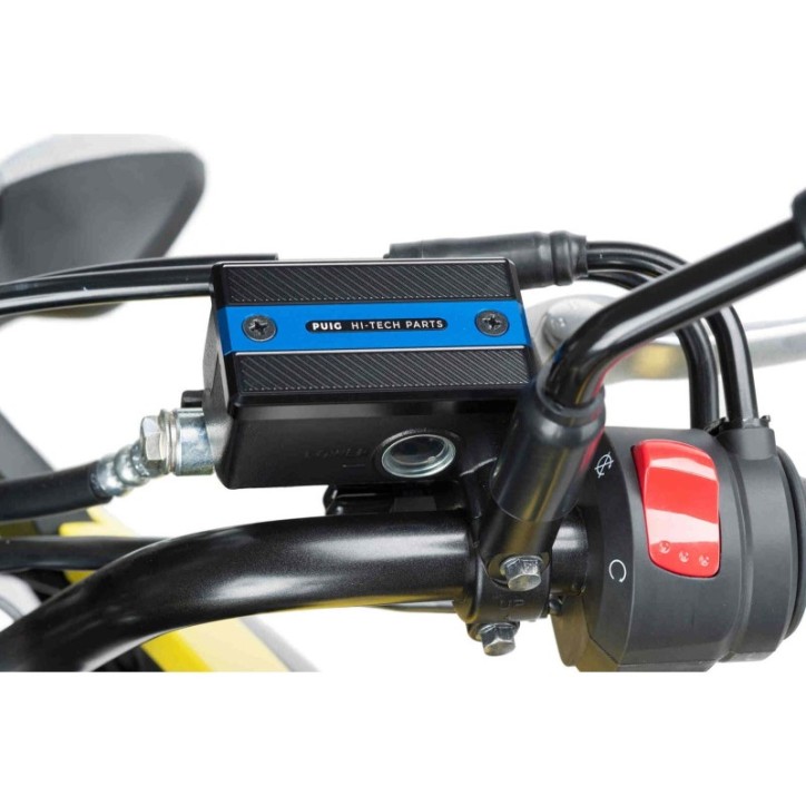 PUIG TAPPO SERBATOIO ANTERIORE PER FLUIDO FRENO PER SUZUKI GSX-S750 17-21 BLU