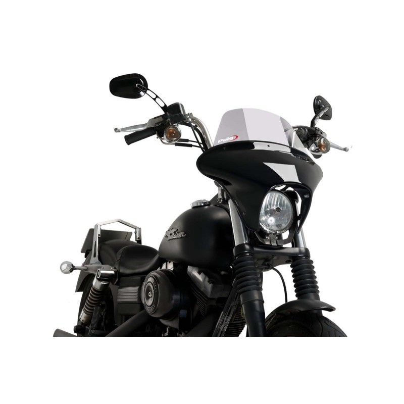 PUIG CUPOLINO BATWING SML TOURING PER HARLEY DAVIDSON DYNA STREET BOB FXDB/I ANNO 06-17 COLORE FUME CHIARO