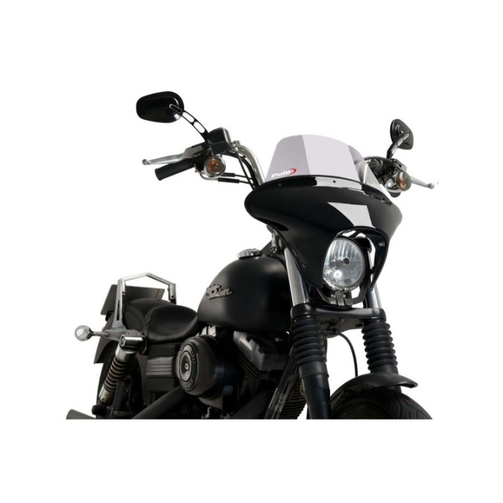 PUIG PARE - BRISE BATWING SML TOURING POUR HARLEY D. DYNA STREET BOB FXDB/I 06-17 FUMEE CLAIR