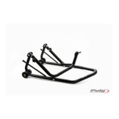 PUIG FRONT STAND STEERING HEAD BLACK - COD. 5601N - Equipped with 4 nylon wheels. Material: steel. Includes i