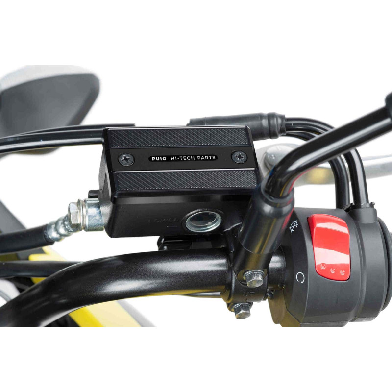 puig front brake fluid reservoir cap for suzuki dl1050xt v strom 20 23 black