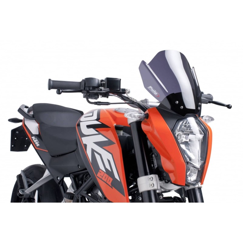 PUIG CUPOLINO NAKED NEW GENERATION SPORT PER KTM 125 DUKE 11'-16' FUME SCURO