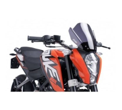 PUIG CUPOLINO NAKED NEW GENERATION SPORT PER KTM 125 DUKE 11'-16' FUME SCURO