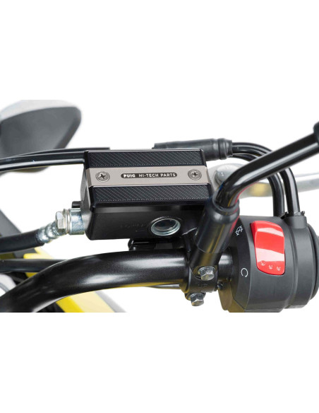Tapon deposito liquido freno delantero Puig para Suzuki DL250 V-Strom 17-23 plateado