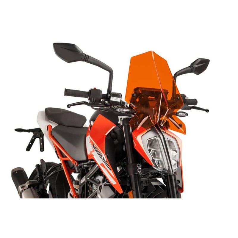 PUIG NAKED SCREEN NG SPORT KTM 125 DUKE 17-23 ORANGE