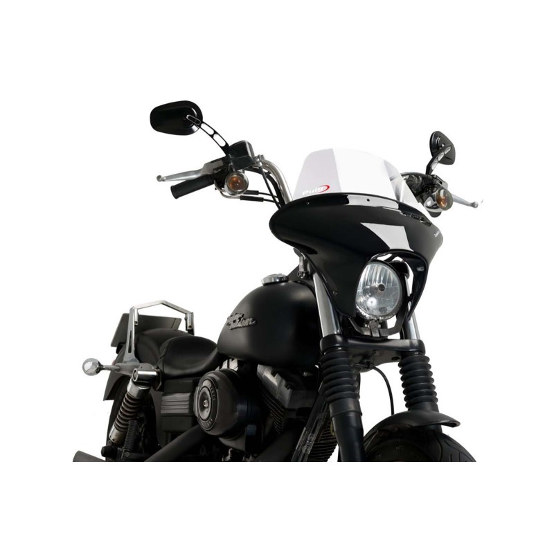 PUIG CUPOLINO BATWING SML TOURING PER HARLEY DAVIDSON DYNA STREET BOB FXDB/I ANNO 06-17 COLORE TRASPARENTE