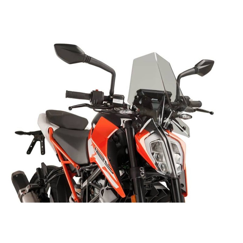 PUIG NAKED SCREEN NG SPORT KTM 125 DUKE 17-23 LIGHT SMOKE