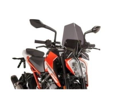 PUIG NAKED SCREEN NG SPORT KTM 125 DUKE 17-23 DARK SMOKE