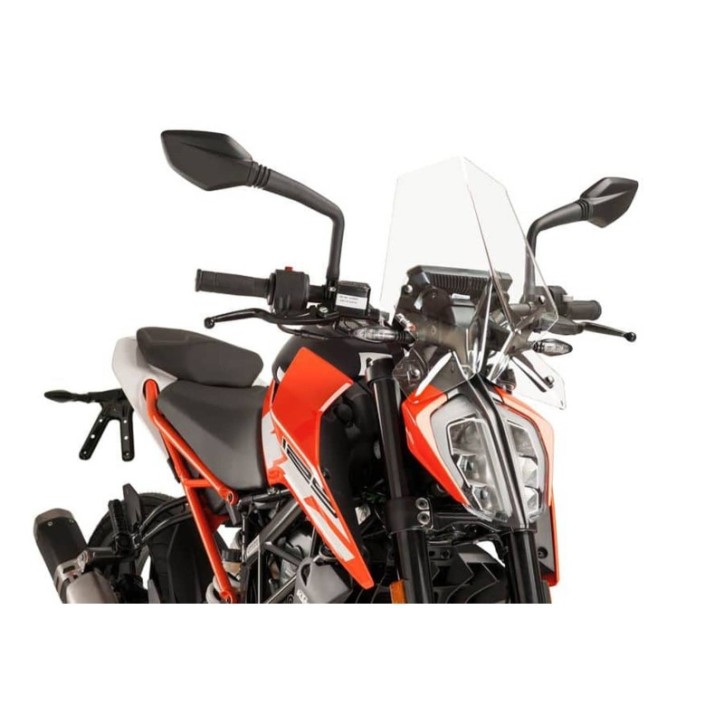 PUIG NAKED SCREEN NG SPORT FOR KTM 125 DUKE 17-23 TRANSPARENT