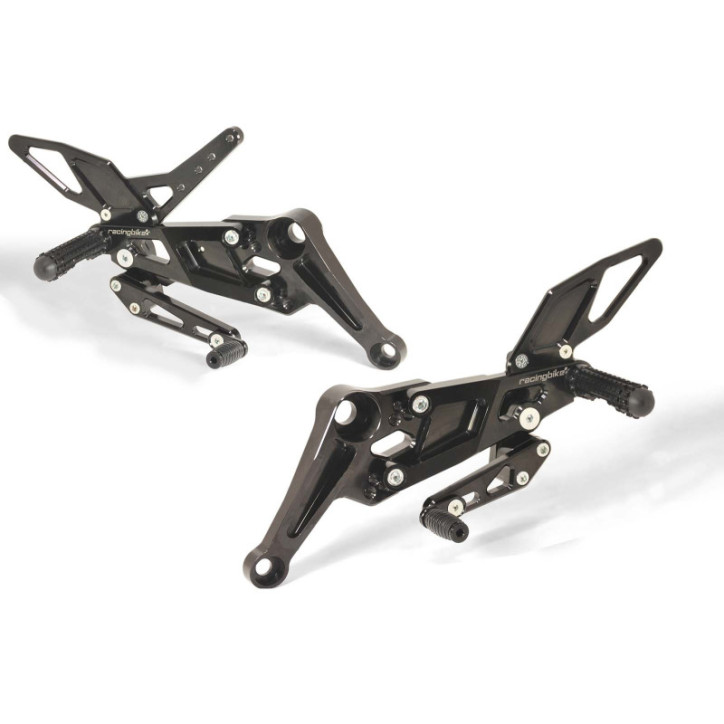 REPOSE-PIEDS REGLABLE RACINGBIKE AVEC REPOSE-PIEDS FIXE POUR APRILIA RS660 21-24 NOIR