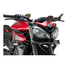 PUIG FRONT SPOILER DOWNFORCE NAKED TRIUMPH STREET TRIPLE 765 R RS 23-24 MATT BLACK