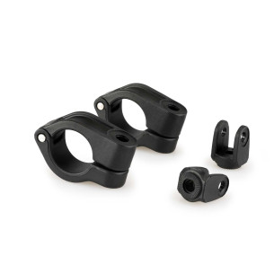 puig ricambio set di morsetti per fendinebbia 20 su tubo di diametro 255mm nero
