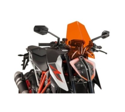 PUIG CUPOLINO NAKED NEW GENERATION SPORT PER KTM 1290 SUPERDUKE R 17'-19' ARANCIONE