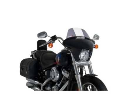 PUIG CUPOLINO BATWING SML TOURING PER HARLEY DAVIDSON SOFTAIL LOW RIDER FXLR ANNO 18-20 COLORE FUME CHIARO