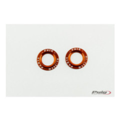 PUIG ALUMINUM SPARE PARTS SET FRONT FORK BUFFERS PHB19 ORANGE