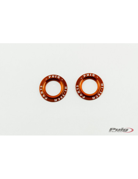 puig set ricambi in alluminio tamponi forcella anteriore phb19 arancione