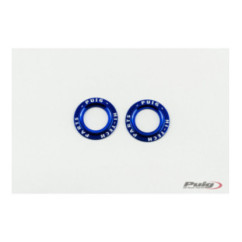 PUIG ALUMINUM SPARE PARTS SET FRONT FORK BUFFERS PHB19 BLUE