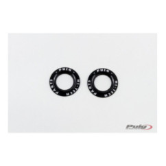 PUIG ALUMINUM SPARE PARTS SET FRONT FORK BUFFERS PHB19 BLACK