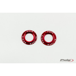 Juego de repuestos Puig deslizadores de horquilla delantera de aluminio PHB19 rojo