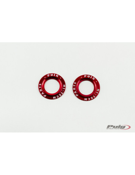 Jeu de pieces detachees Puig pour fourreaux de fourche avant en aluminium PHB19 rouge