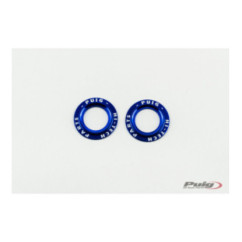 PUIG ALUMINUM SPARE PARTS SET REAR FORK BUFFERS PHB19 BLUE