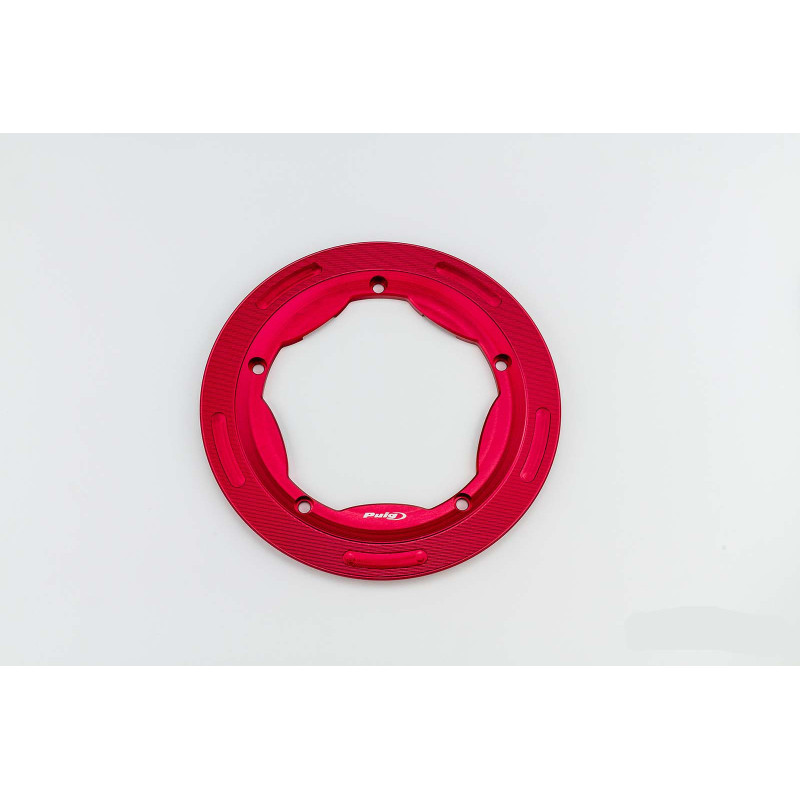 Cache poulie Puig pour Yamaha T-Max 560 Max Tech 22/24 rouge
