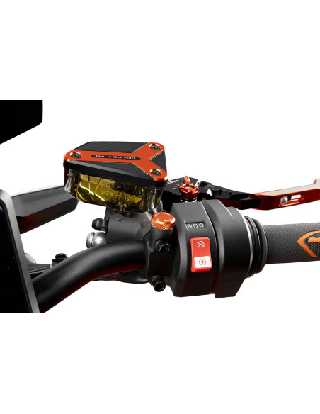 Tapon deposito liquido freno delantero Puig KTM 990 R Duke 24 25 naranja