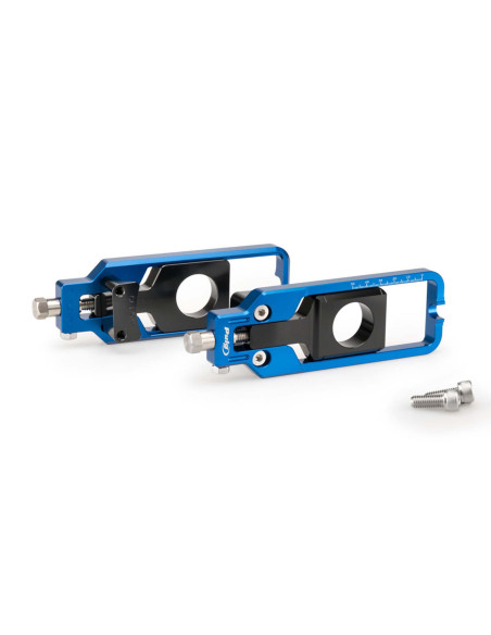 Tendeur de chaine Puig pour Yamaha YZF R1 Race 2024/2025 bleu