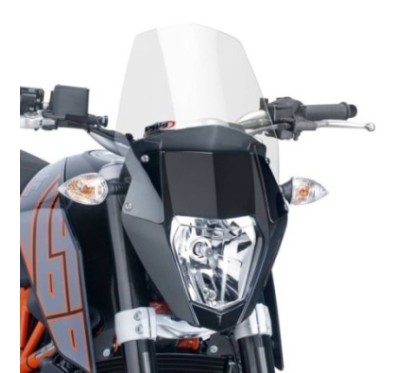 PUIG CUPOLINO NAKED NEW GENERATION SPORT PER KTM 690 DUKE 12'-20' TRASPARENTE