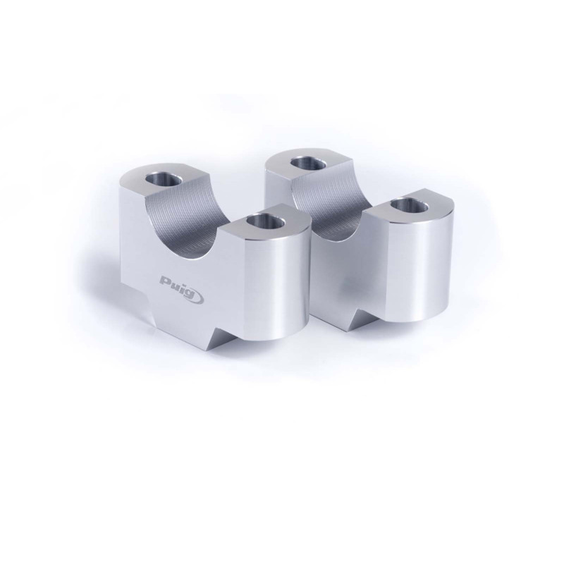 Elevadores Puig para manillar Kawasaki Z500 SE 24/25 color plata 3672P