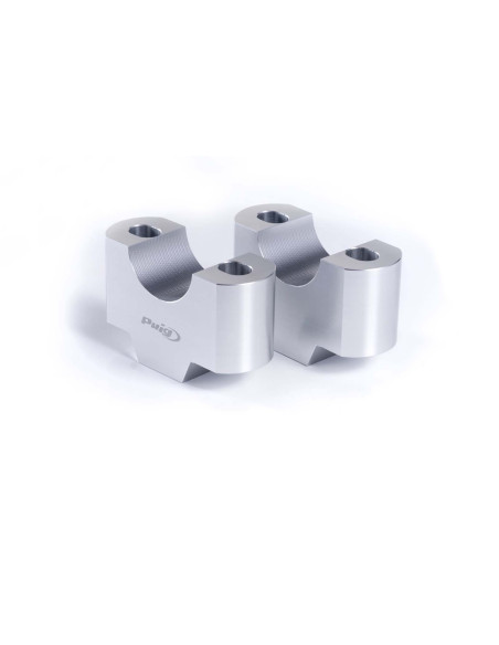 Elevadores Puig para manillar Kawasaki Z500 SE 24/25 color plata 3672P