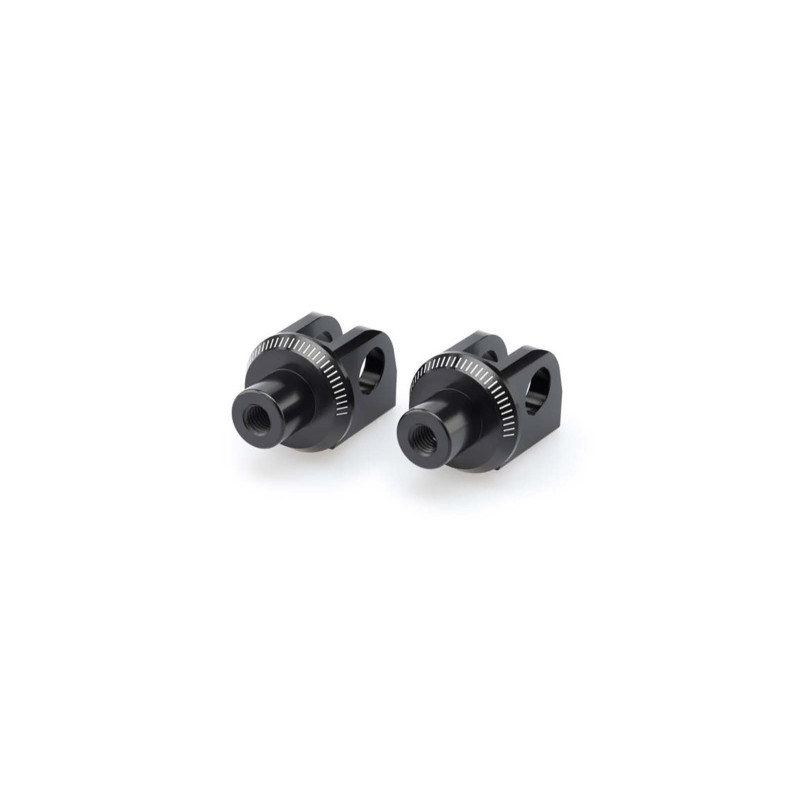 Adaptadores de reposapies fijos Puig para Kawasaki Ninja 1100 SX 2025 en negro